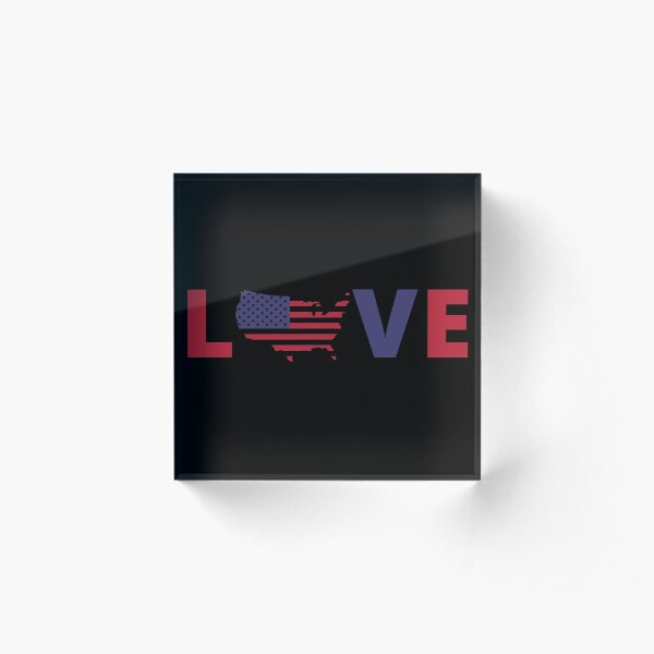 Aperçu de l'œuvre L'amour pour l'Amérique créée et vendue par PrintSol.