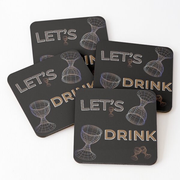 Item preview, Let's drink sign and glasses designed and sold by tsotsamori213.