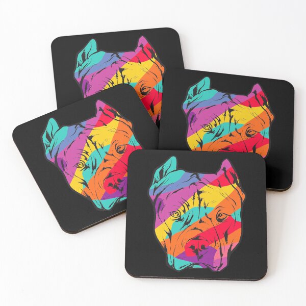 Item preview, Colorful Pitbull designed and sold by Animal Gifts For Animal Lovers.