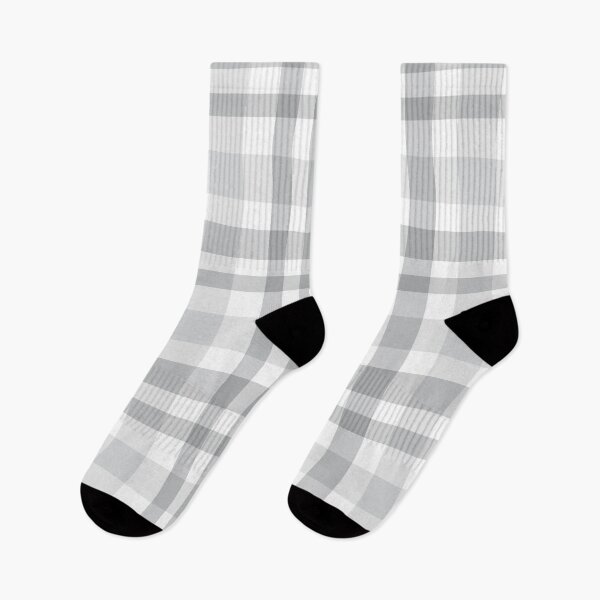 Item preview, White Plaid Tartan Textured Pattern designed and sold by Siu-Hong Mok.