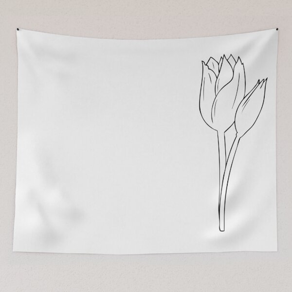 Item preview, Black And White Plant Artwork designed and sold by KananiandKiki.