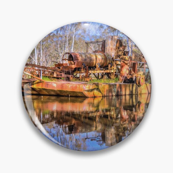 Item preview, The Rusting Dredging Boat at Maldon, Victoria designed and sold by Steven Jodoin.