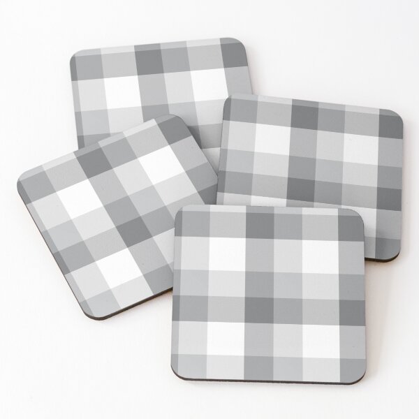 Item preview, White Plaid Tartan Textured Pattern designed and sold by Siu-Hong Mok.