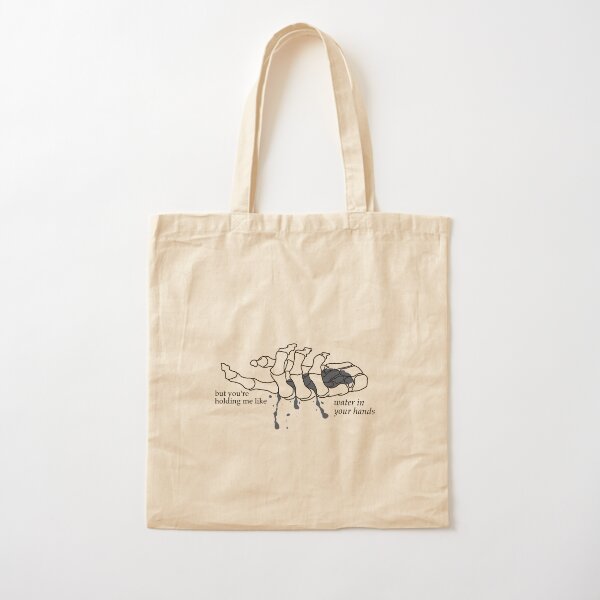 Phoebe Bridgers Moon Song Skeleton with Lyrics Cotton Tote Bag