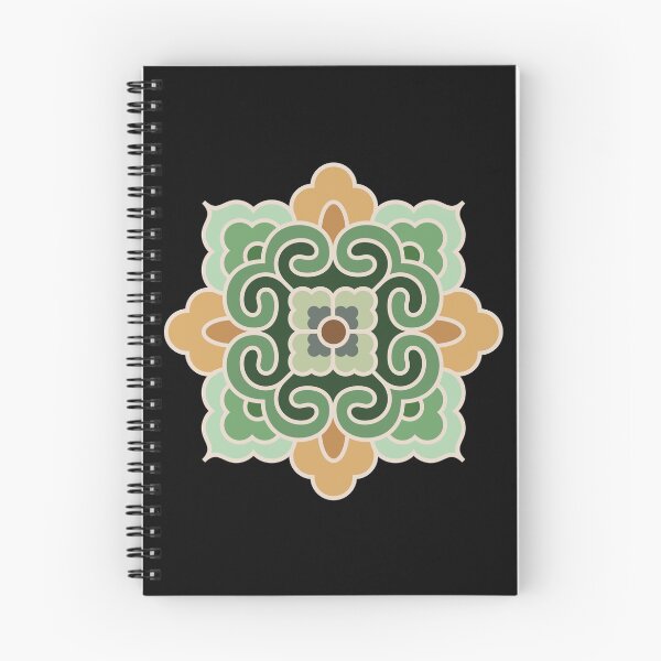 Item preview, Korean Traditional Beige Pattern Style 4 on Black BG designed and sold by FollowtheOrigin.