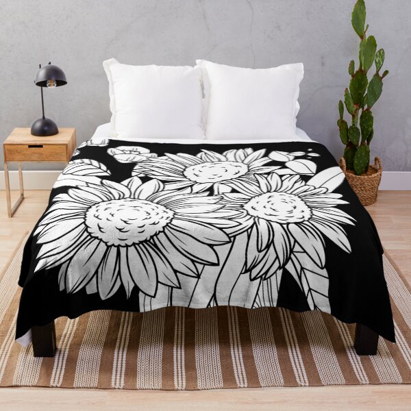 Item preview, Black And White Plant Artwork designed and sold by KananiandKiki.