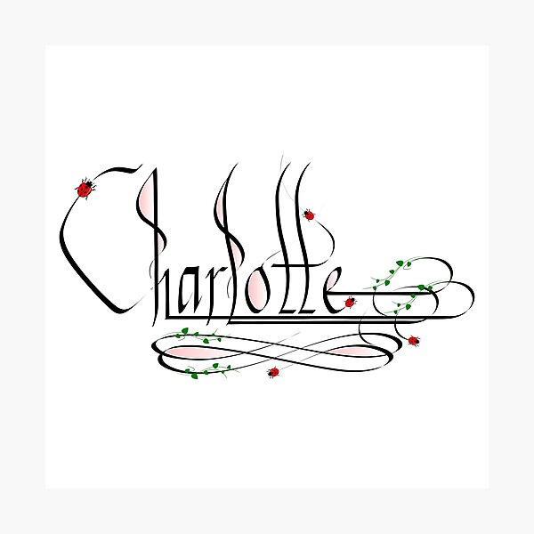 Item preview, Charlotte - Calligraphy designed and sold by AhMath.
