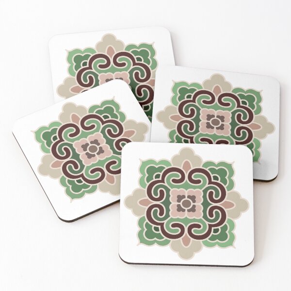 Item preview, Korean Traditional Beige Pattern Style 5 on White BG designed and sold by FollowtheOrigin.