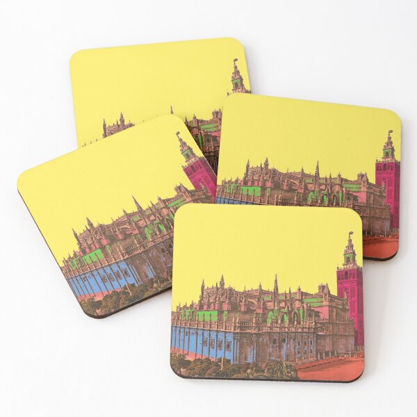 Item preview, Skyline Seville Cathedral, vintage landmark Spain designed and sold by Mauswohn.