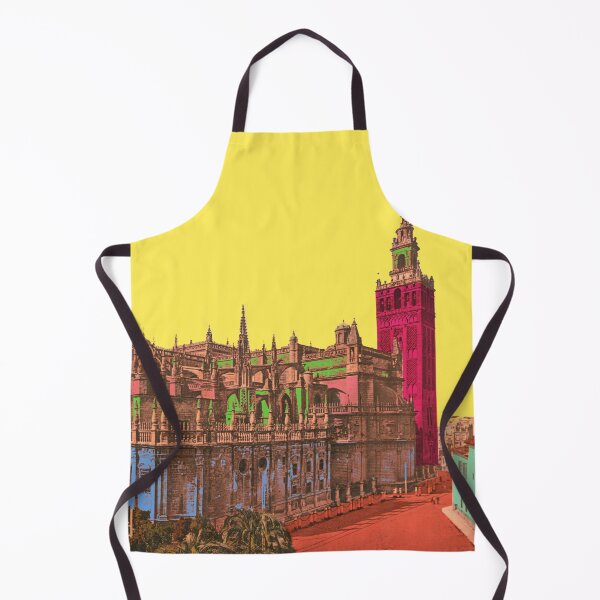 Item preview, Skyline Seville Cathedral, vintage landmark Spain designed and sold by Mauswohn.