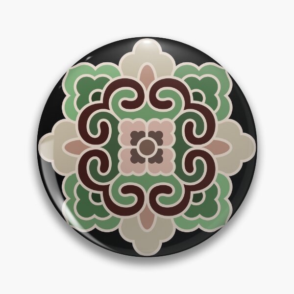 Item preview, Korean Traditional Beige Pattern Style 5 on Black BG designed and sold by FollowtheOrigin.