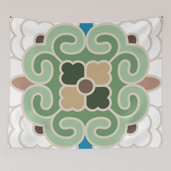 Item preview, Korean Traditional Beige Pattern Style 6 on White BG designed and sold by FollowtheOrigin.