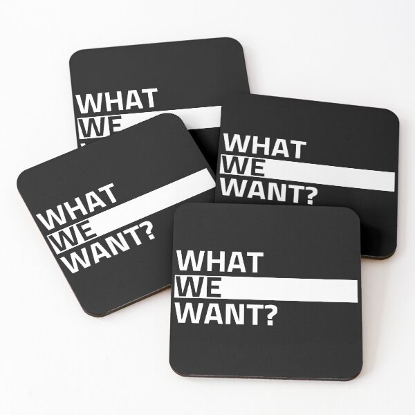 Item preview, WHAT WE WANT? (BLACK) designed and sold by nevertheless-.