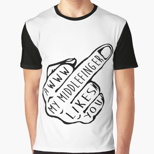 Middle Finger Graphic T-Shirt