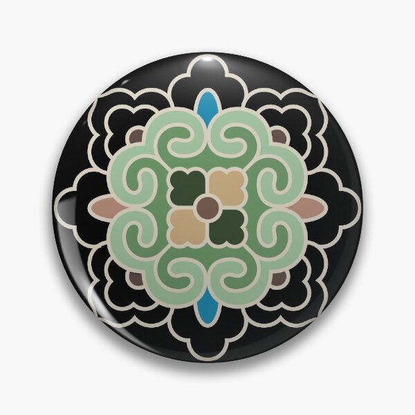 Item preview, Korean Traditional Beige Pattern Style 6 on Black BG designed and sold by FollowtheOrigin.