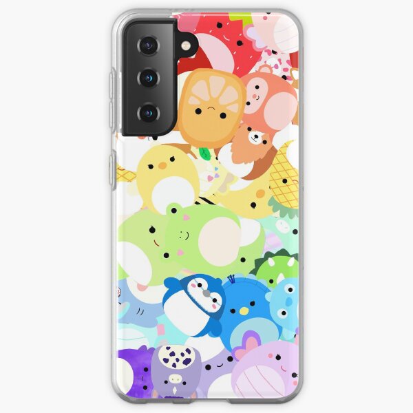 Squishmallows Rainbow Gay Pride flag squishmallow lgbtq artwork Samsung Galaxy Soft Case