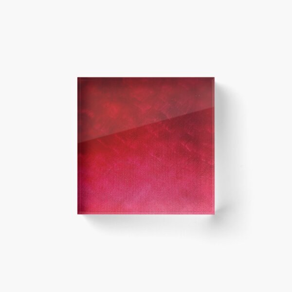 pure colour - red Acrylic Block