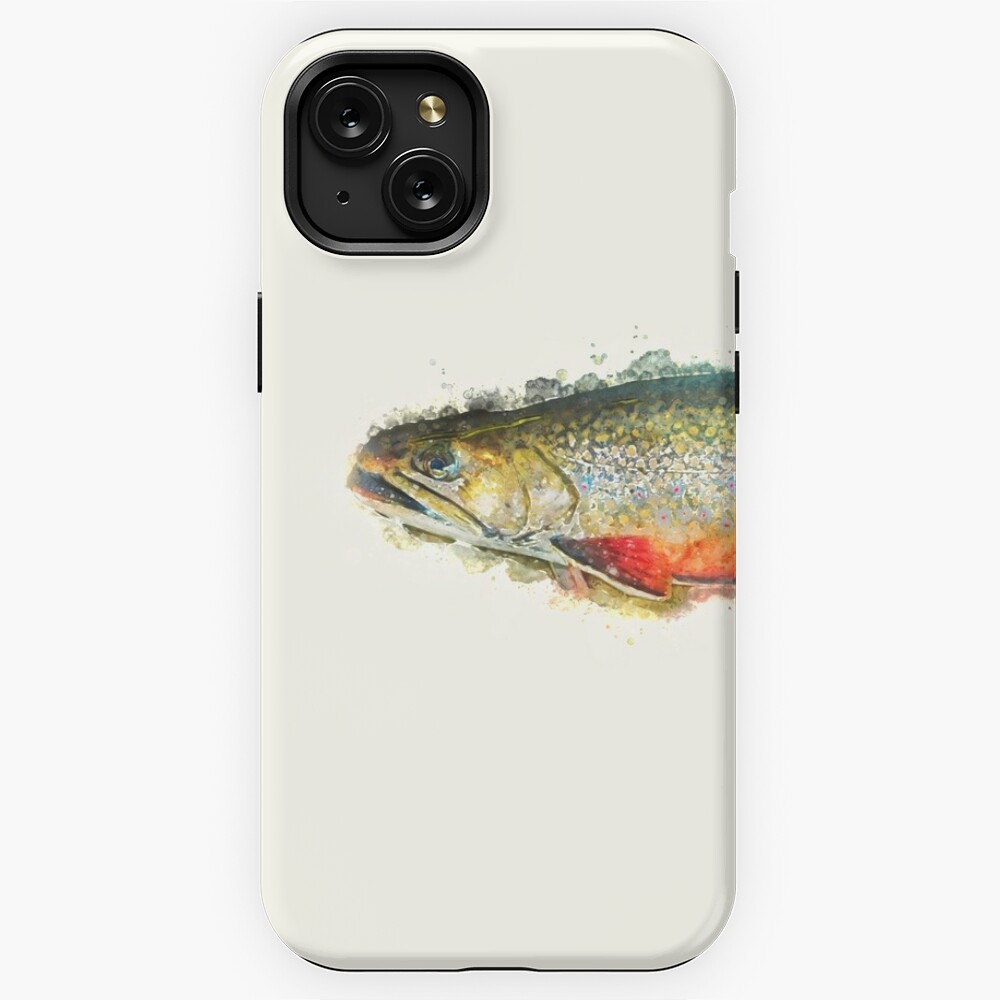 Brown Trout Fly Fishing iPhone Case by letourneau41