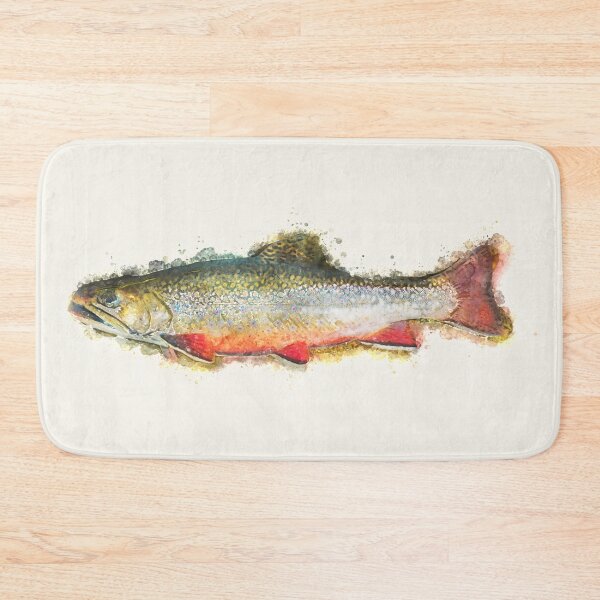 Item preview, brook trout fish_watercolor painting designed and sold by shokA Design.