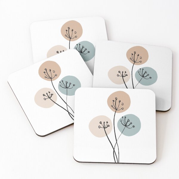 Item preview, simple floral abstract designed and sold by Cozy-Dreams.