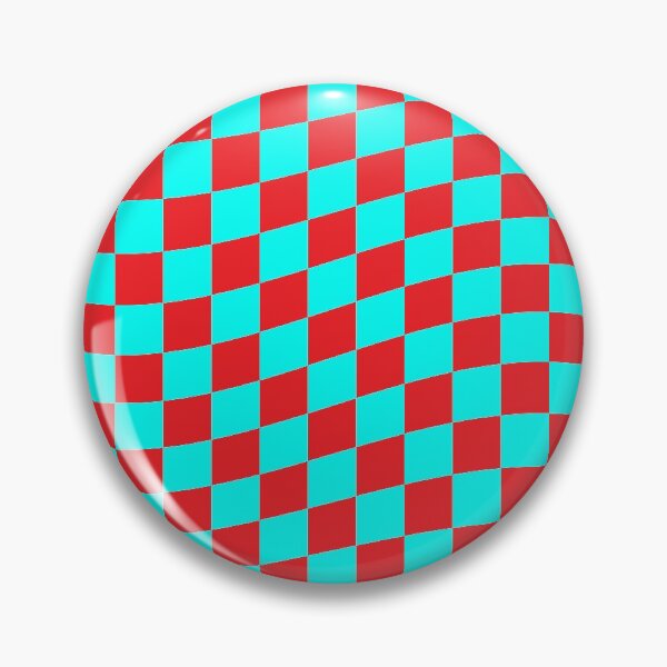 Item preview, red and blue red and cyan tile twist pattern designed and sold by Ray Loka.