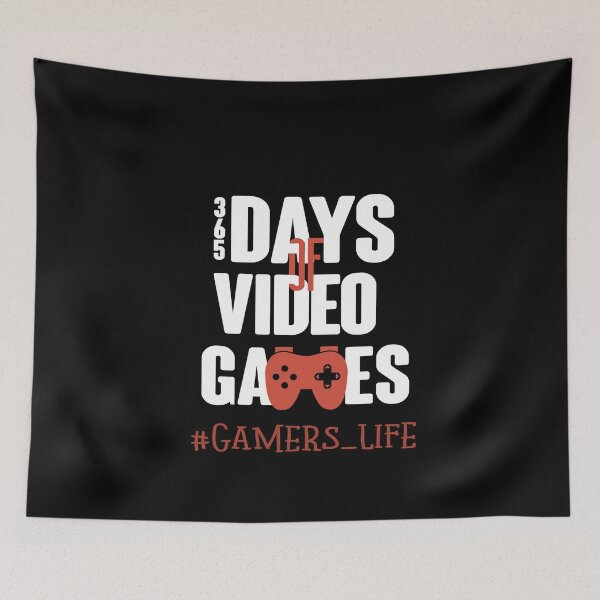Item preview, 365 Days Of Video Games | Hashtag Gamers Life | Console Red controller  | Funny designed and sold by NSTeeDesign.