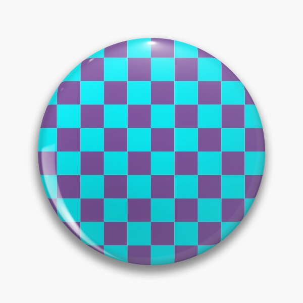 Item preview, purple and cyan seamless checker pattern designed and sold by Ray Loka.