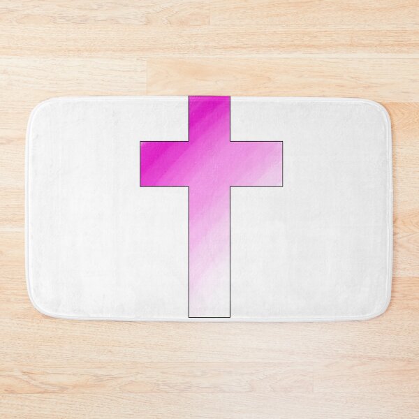 Item preview, Hot Pink Striped Cross designed and sold by consart.