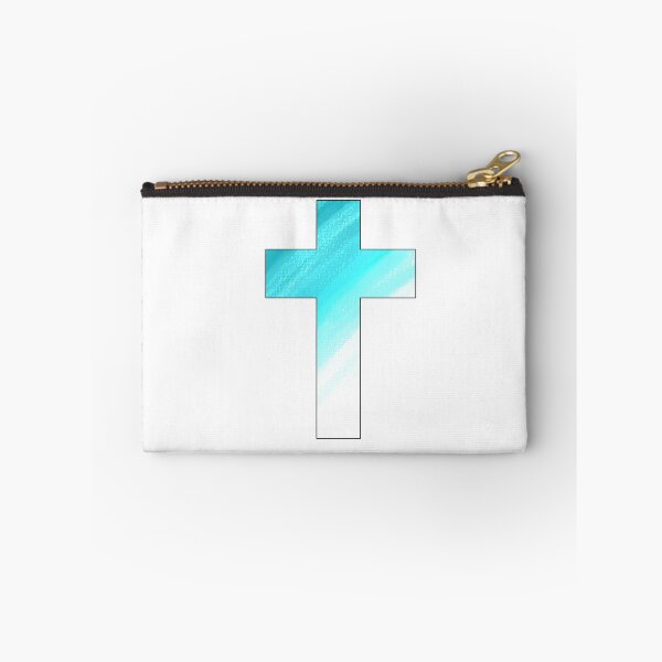 Item preview, Teal Striped Cross designed and sold by consart.
