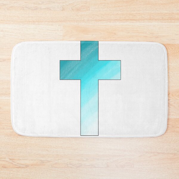 Item preview, Teal Striped Cross designed and sold by consart.