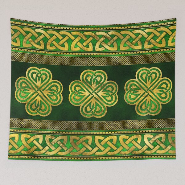 Item preview, Four-leaf Lucky Clover Shamrock Ornament designed and sold by k9printart.