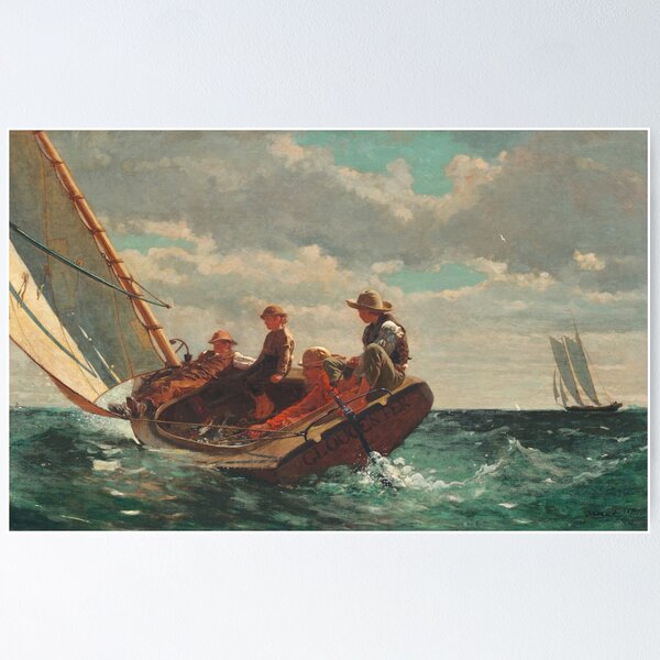 Item preview, Winslow Homer - Breezing Up (A Fair Wind) designed and sold by HistoryRestored.