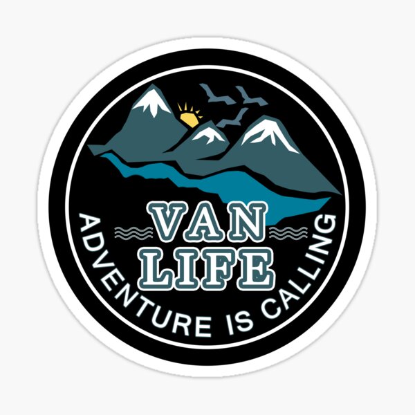 Van Life Adventure is calling Camper camping Skate - vanlife Sticker