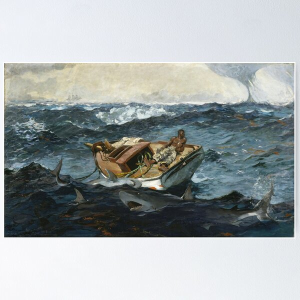 Item preview, Winslow Homer - The Gulf Stream (1899) designed and sold by HistoryRestored.