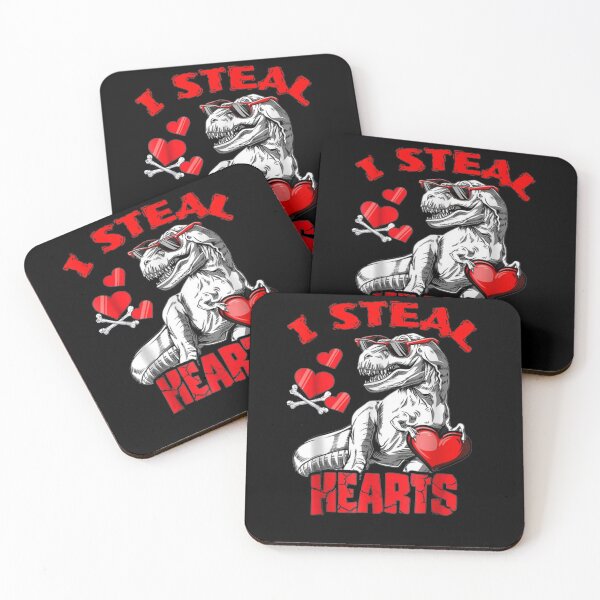 Item preview, Heart Glasses Dinosaur I Steal Hearts Boys Men Women  designed and sold by aguilaro.
