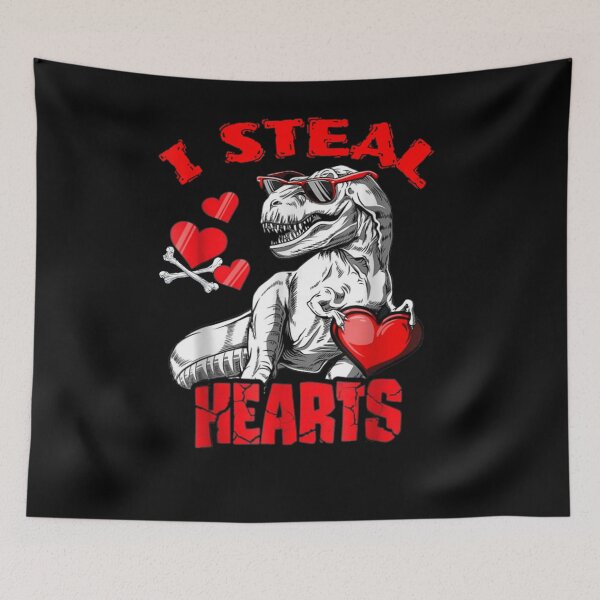 Item preview, Heart Glasses Dinosaur I Steal Hearts Boys Men Women  designed and sold by aguilaro.
