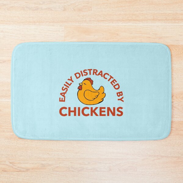 Item preview, Easily Distracted by Chickens 1 - funny cute chicken design designed and sold by katiekendall.