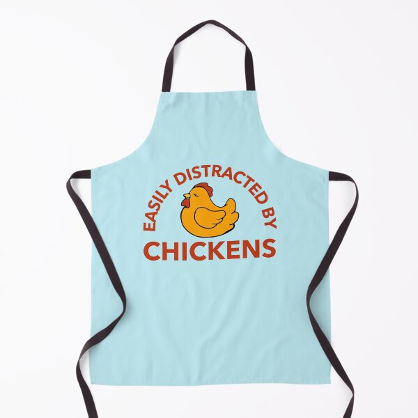 Item preview, Easily Distracted by Chickens 1 - funny cute chicken design designed and sold by katiekendall.