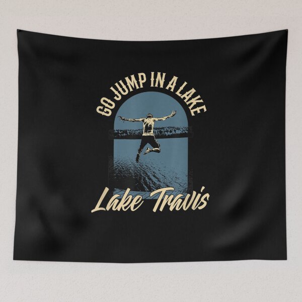 Item preview, Lake Travis Lake Life Go Jump In A Lake Swimming Vintage  designed and sold by aguilaro.