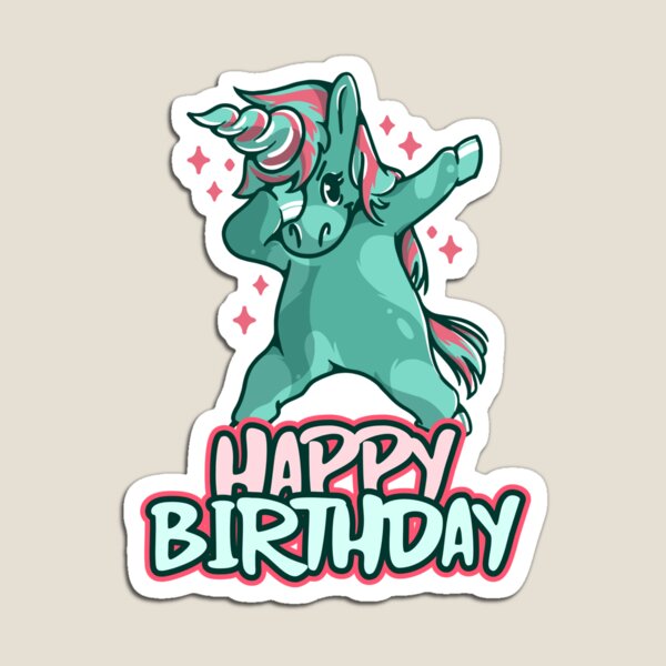 Artikelvorschau, Alles Gute zum Geburtstag Magical Cute Unicorn entworfen und verkauft von PetShoper.
