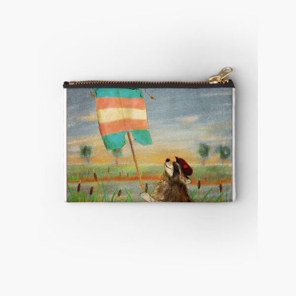 Item preview, Be Proud - Trans LGBTQI raccoon designed and sold by Loki Propagandart.