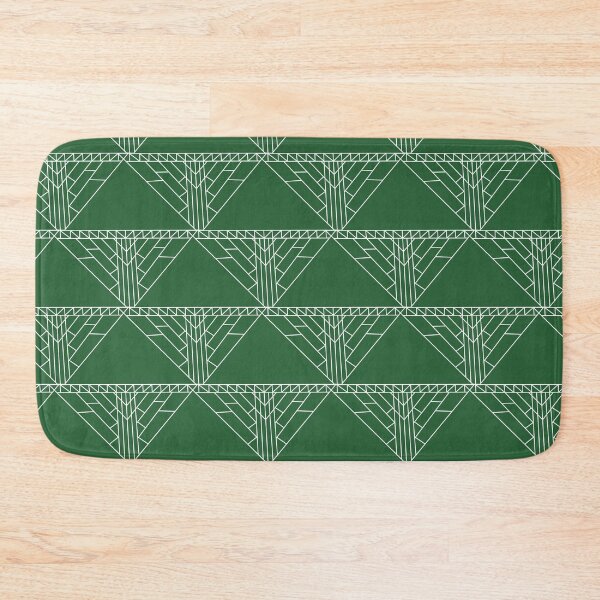 Item preview, Dark Green wth White Geometric Design designed and sold by shadowbright.