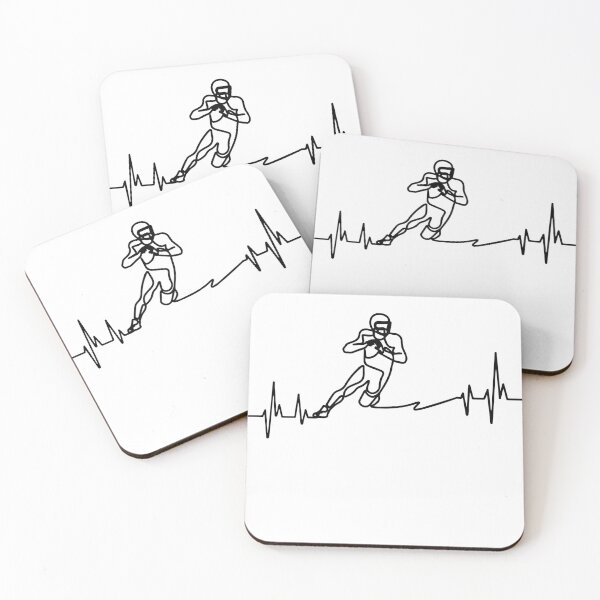 Item preview, Football heart beat line designed and sold by FLASHOP.
