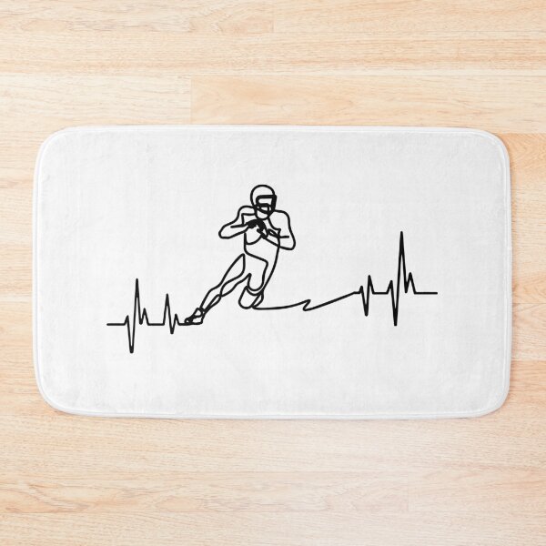 Item preview, Football heart beat line designed and sold by FLASHOP.
