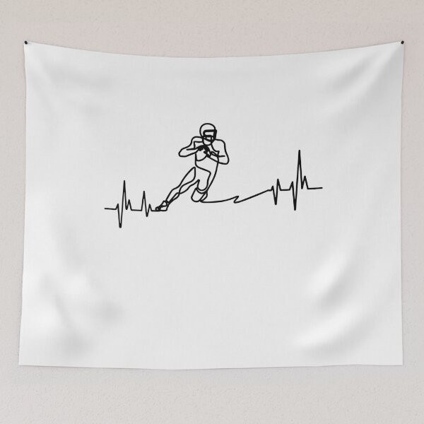 Item preview, Football heart beat line designed and sold by FLASHOP.