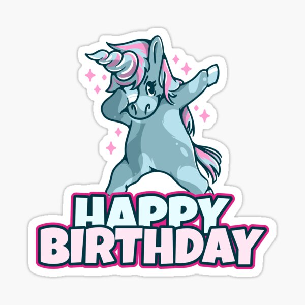 Stickers Sur Le Theme Cheval Joyeux Anniversaire Redbubble