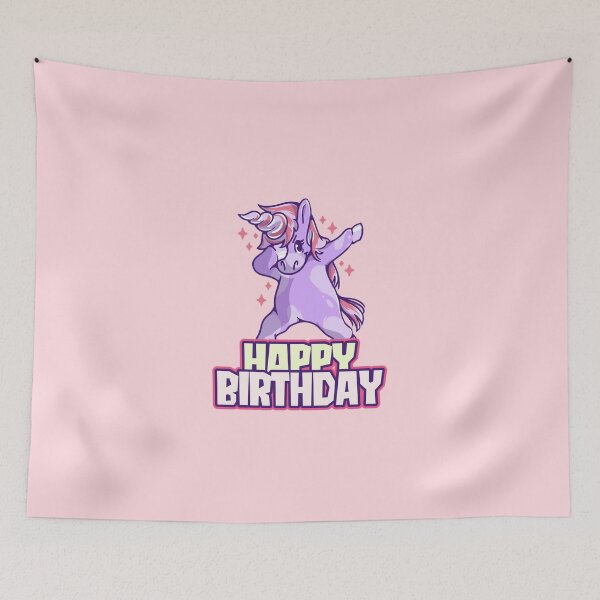 Item preview, Happy Birthday Magical Cute Unicorn designed and sold by PetShoper.