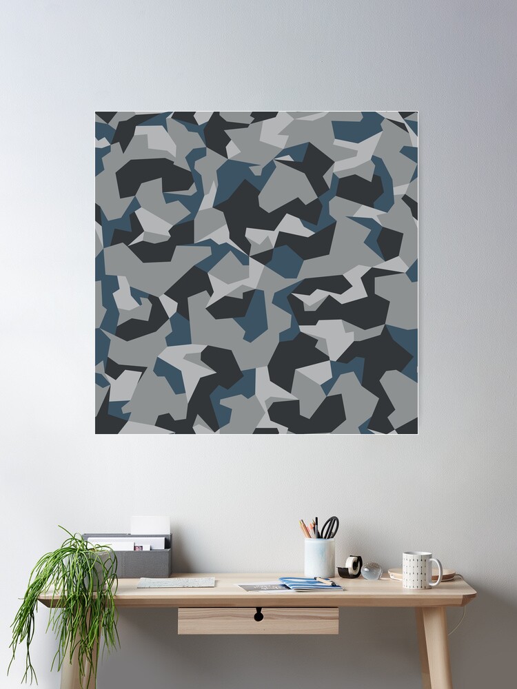 小物 camouflage pattern long stole Swedish Military Splinter Camo Pattern