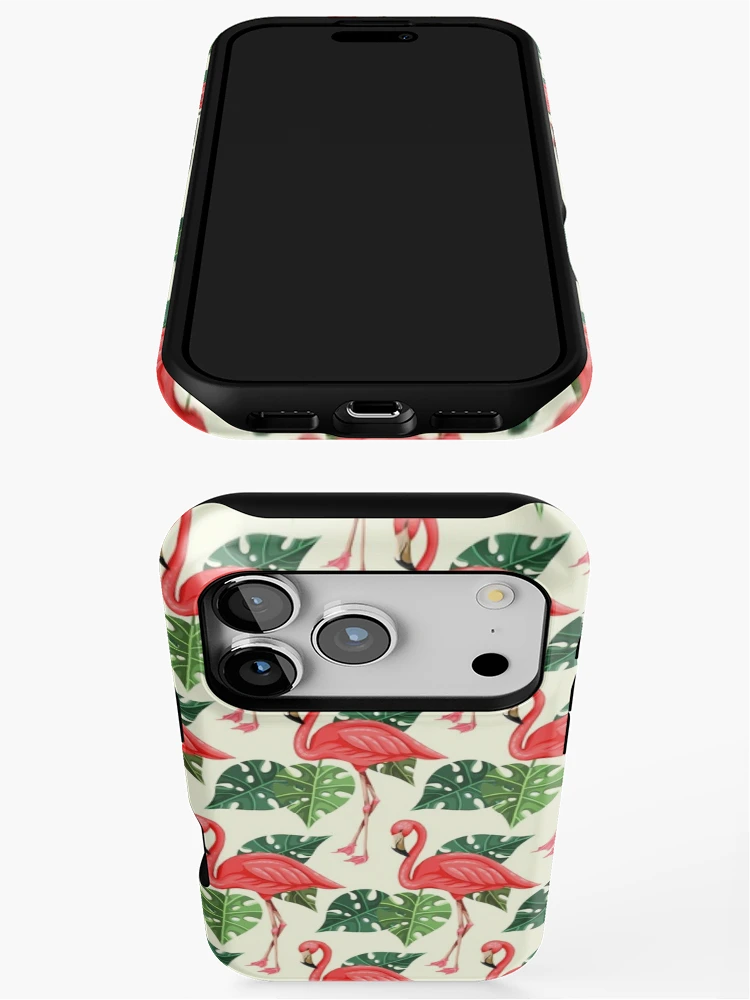 Thumbnail 3 of 4, iPhone Case, Flamingo Pattern designed and sold by Ristinga.