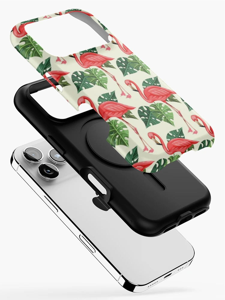 Thumbnail 2 of 4, iPhone Case, Flamingo Pattern designed and sold by Ristinga.
